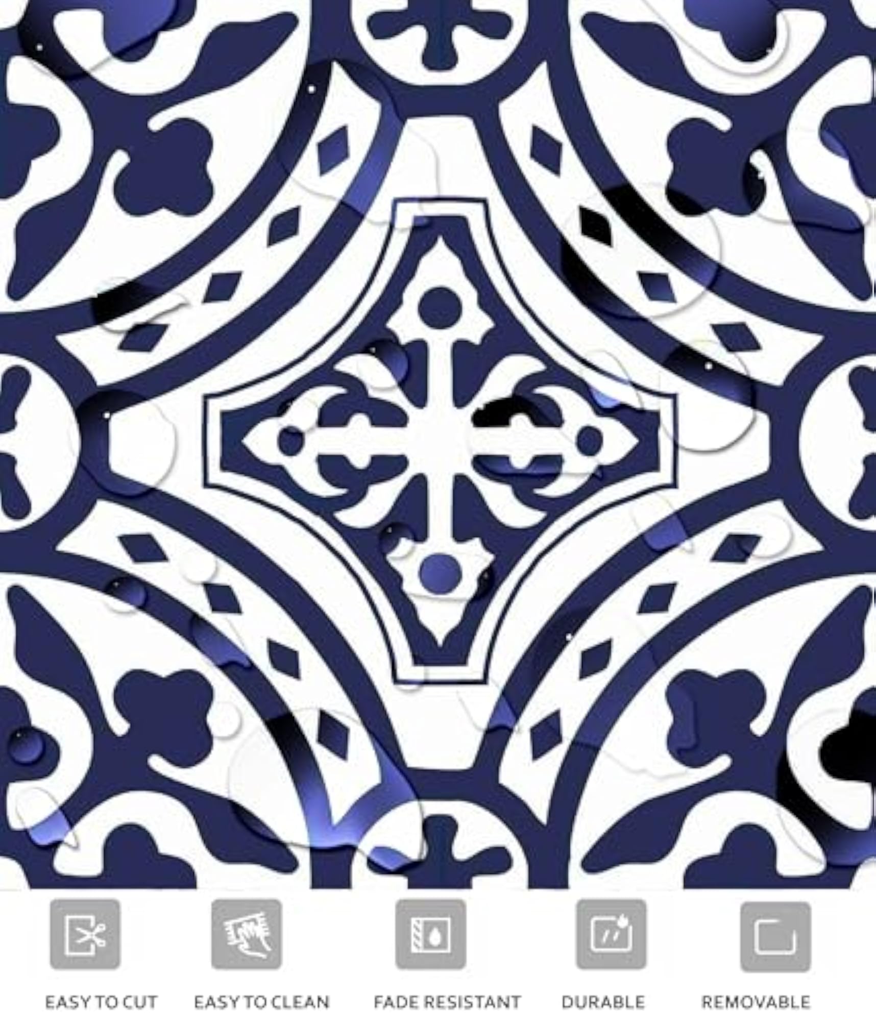 Loures Peel and Stick Tile Stickers for Kitchen & Bathroom