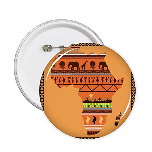 Badge carte Afrique DIYthinker rompez la monotonie de vos vêtements avec ce lot de 5