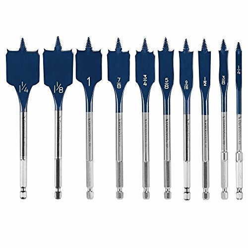 Spade Bit Set,10-Pc Daredevil