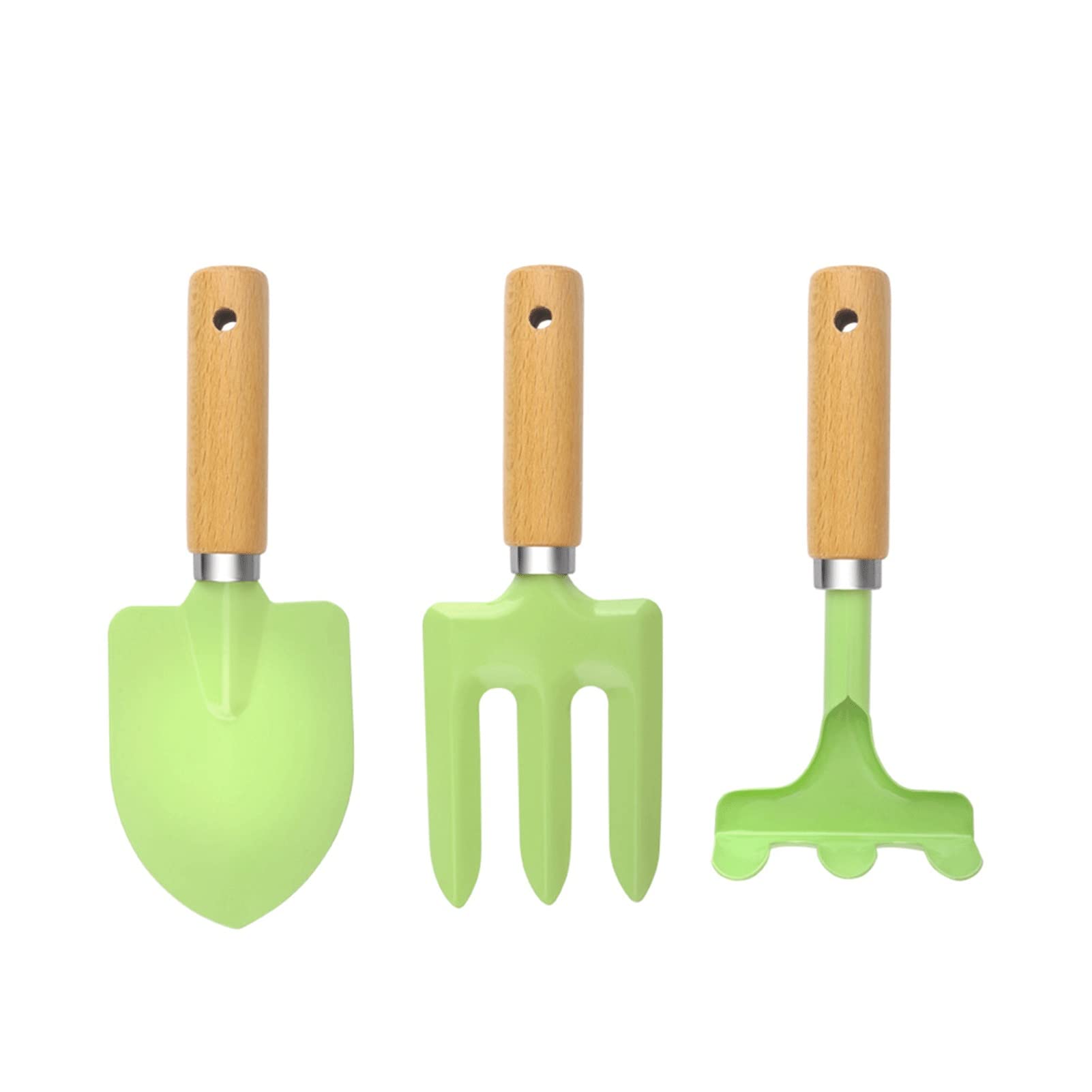 Ensemble d'outils de jardin 3 pièces, trousse à outils de jardinage robuste, ensemble d'outils succulents, outil à main multifonctionnel en acier inoxydable portable Cadeaux de jardinage pour fe