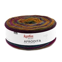 Katia AFRODITA - Gomitolo Di Lana Colore Blu - Cod. 307 - Filato Per Lavori A Maglia E Uncinetto