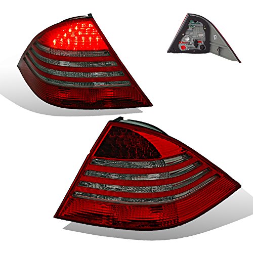 SPPC L.E.D Taillights Red/Smoke Assembly Set For Mercedes Benz S Class W220 - (Pair) Driver Left and Passenger Right Side Replacement SPPC L.E.D Taillights Red/Smoke Assembly Set For Mercedes Benz S Class W220 - (Pair) Driver Left and Passenger Right Side Replacement