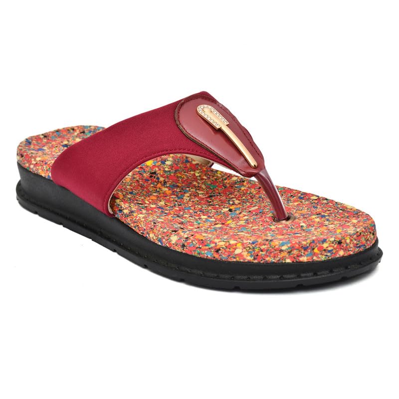 HEALTH FIT Diabetic & Orthopedic with Super Extra Soft Ortho Care Anti-Skid Doubleu Flip-Flops for women Slippers/Doctor Chappal & Footwear HF326 BR UK- (B0CY8MKRFT) Amazon Price History, Amazon Price Tracker