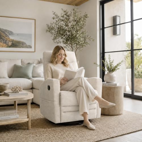 Image of Dream On Me Chatham Deluxe Nursery Glider Recliner, Amazon Exclusive, Vanilla Oat