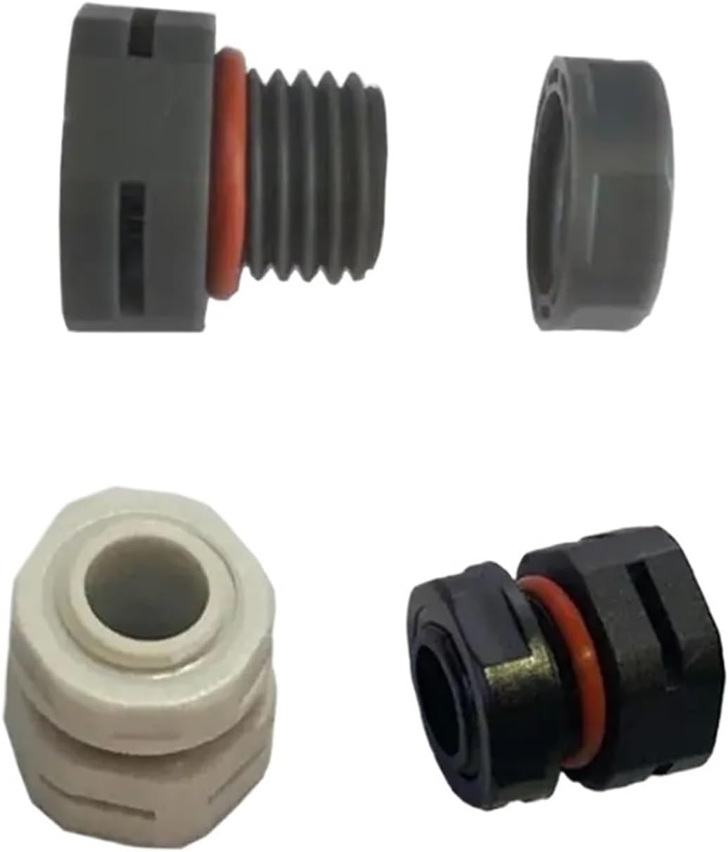 Waterproof Air Vent Valves M16 Nylon Waterproof Air Vent Valve Screw In Protective Plug M20 Plstic Breather M10 M12 M5 M8 M6(White,M6X1_20PCS)