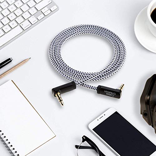 Cablecreation 3.5Mm Audio Cable, 1.5 Feet 90 Degree 3.5Mm Male To Male Auxiliary Aux Cable Compatible With Phones, Tablets, Headphones, Mp3 Player, Car/Home Stereo #TOP6