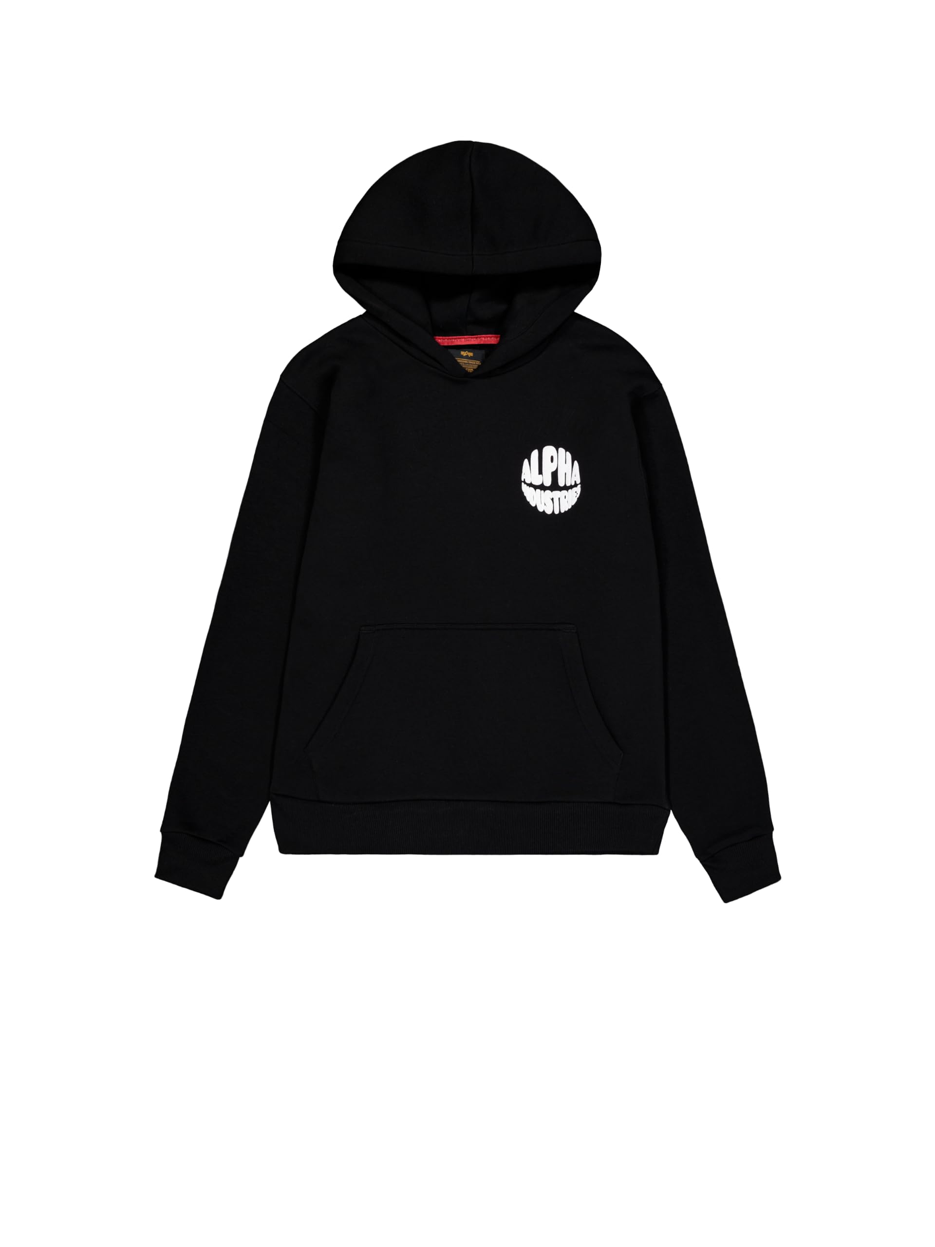 Alpha Industries Mężczyźni Logo Hoodie Back Print Black XXL