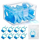 Frienda 16 Pcs Nose Clips for Nosebleeds Nose Clamps with Storage Box and Pouch Nasal Bleed Stopper Plugs for Nosebleeds Plastic Foam Noses Clip for Accidental Emergency