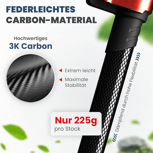 Steinwood Premium Carbon Wanderstöcke Teleskop - Trekkingstöcke Damen & Herren - Wanderstock...