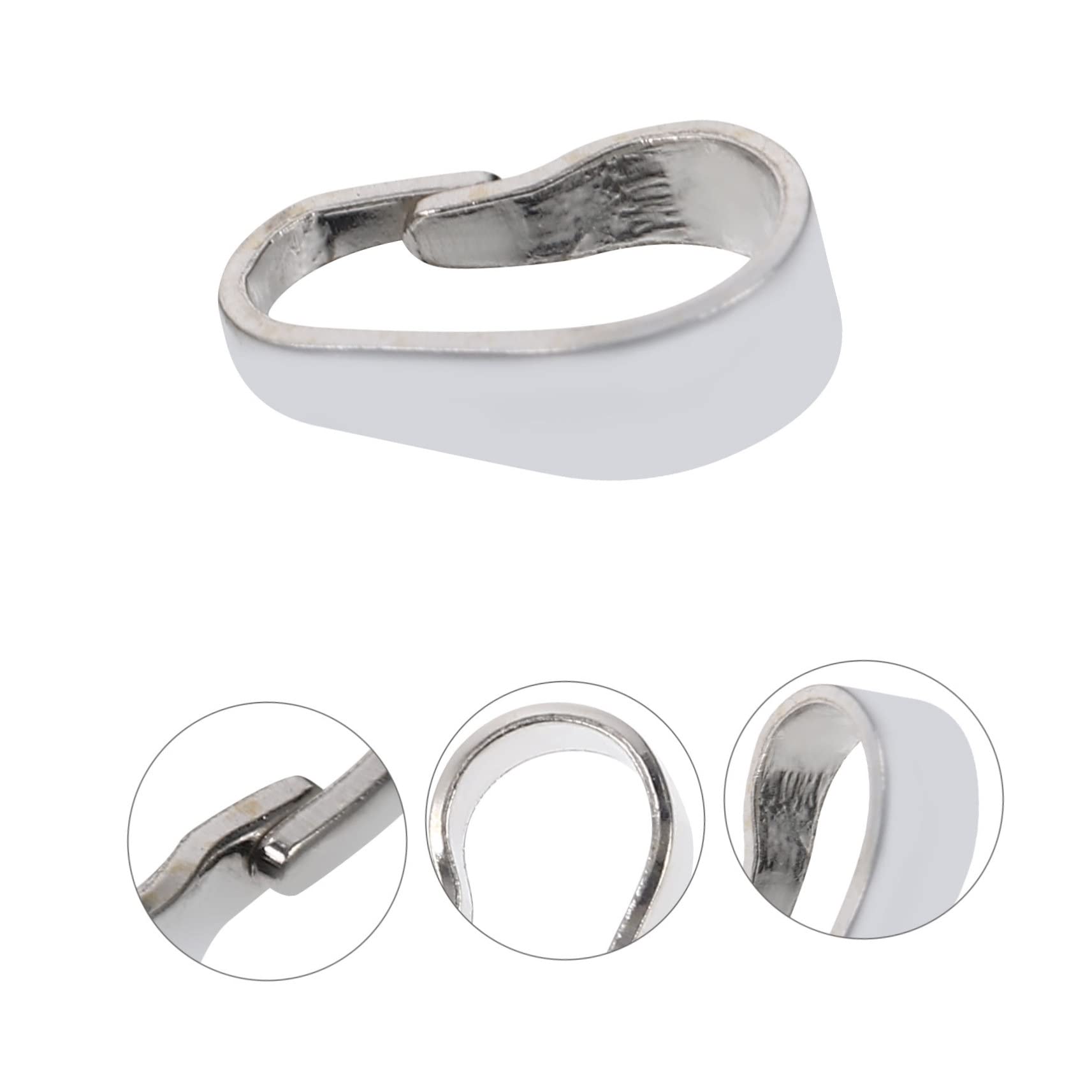 EXCEART 50pezzi Ganci Per Pendenti Di Chiusure Per Collane e Braccialetti Accessori Per Gioielli Resistente e Leggero Facile Da Usare Per Creazioni Artigianali