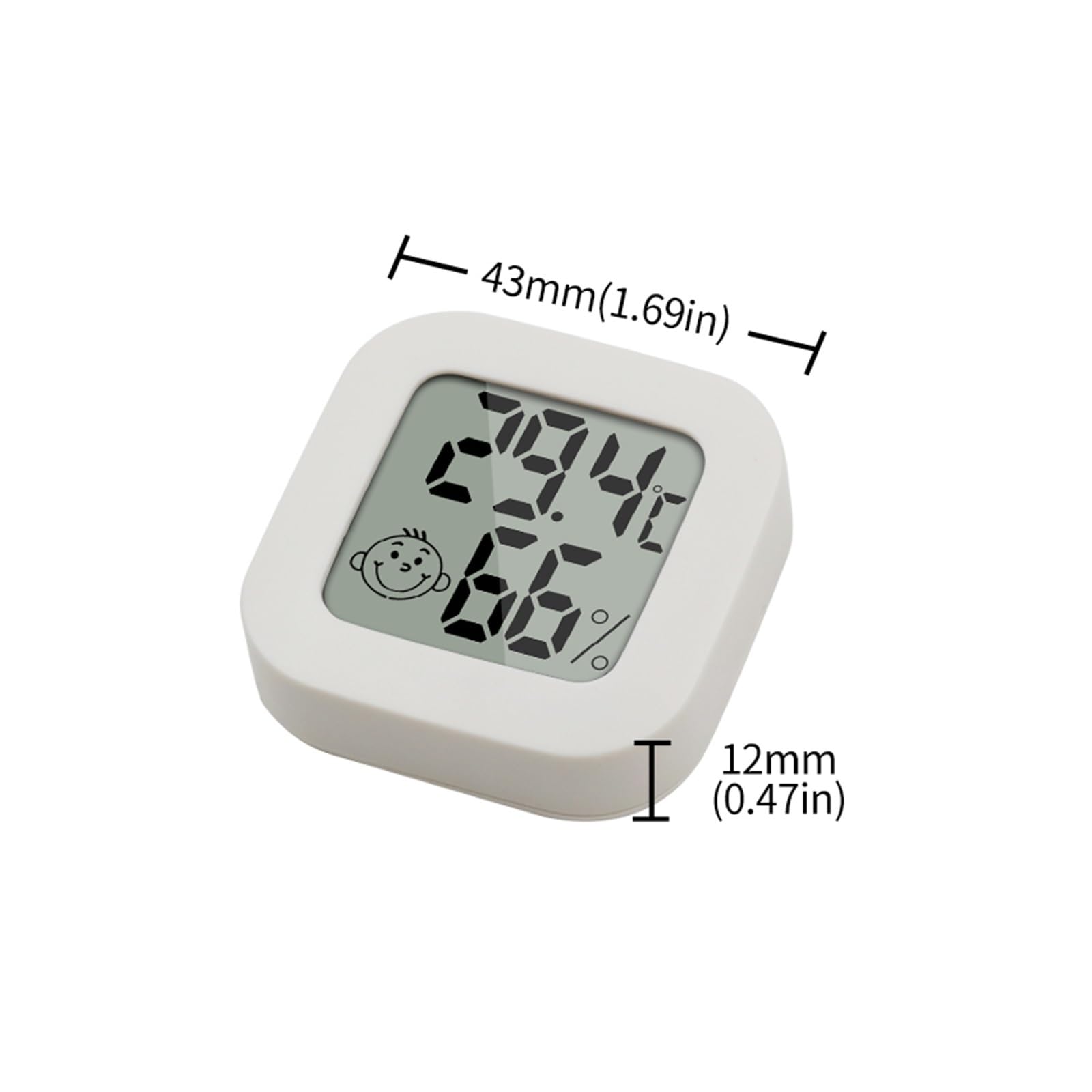 Mini LCD Cyfrowy Termometr Higrometr Kryty Elektroniczny Miernik Temperatury I Wilgotności Czujnik Gauge Stacja Pogodowa Dokładny Szybki Monitorowanie Czasie Rzeczywistym(ALL)