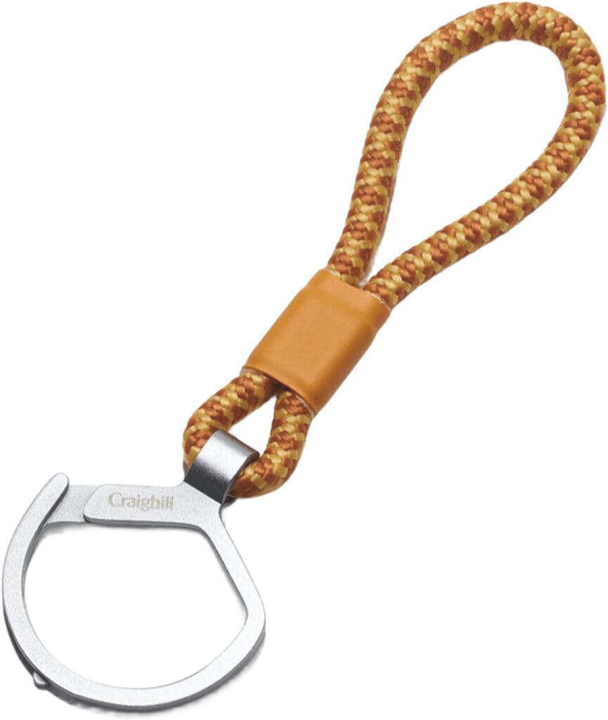 Craighill Rope Split Ring - Durable Split Ring Keychain for Car Keys, House Keys & Accessories,