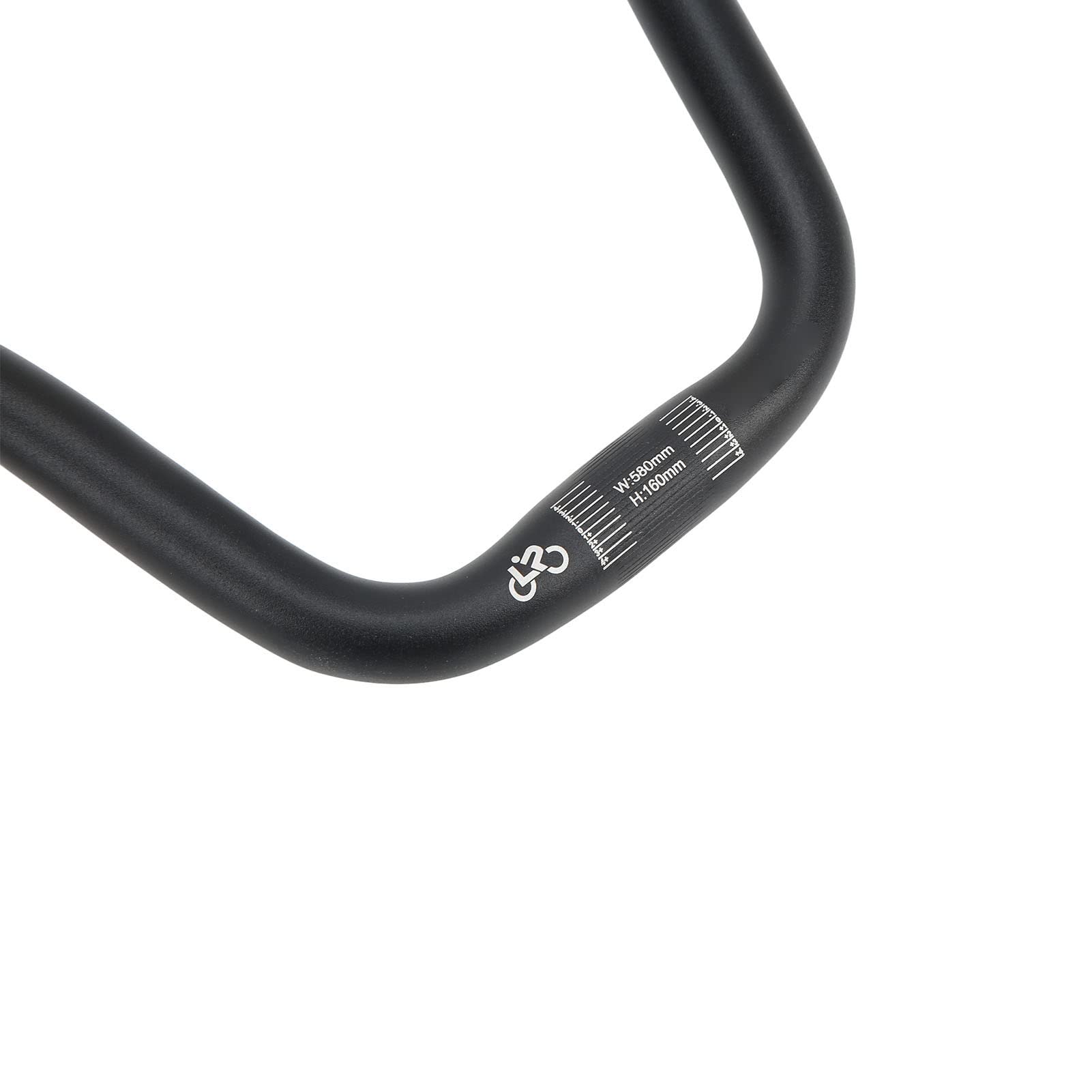 Socobeta Guidon à Engrenage Fixe LP Litepro, Guidon de Vélo Riser Cruiser en Alliage D'aluminium pour Vélo de Route VTT Noir(Soulevez 160 mm / 6,3 Pouces)