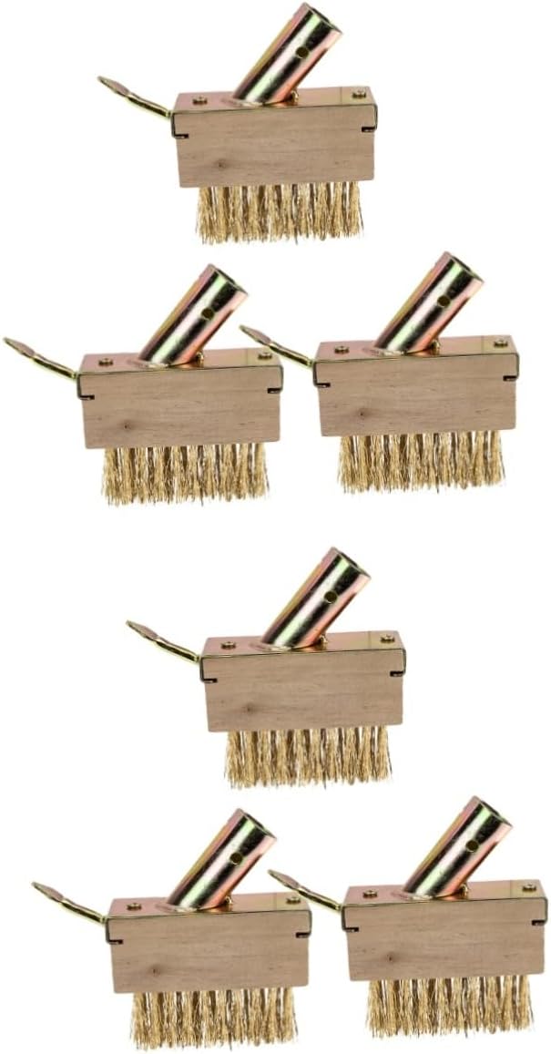 Mipcase 6pcs Wire Weeding Brush for Garden and Manual Weeders Stiff Copper Wire for Removing Grass and Debris from Patios Sidewalks and Driveways