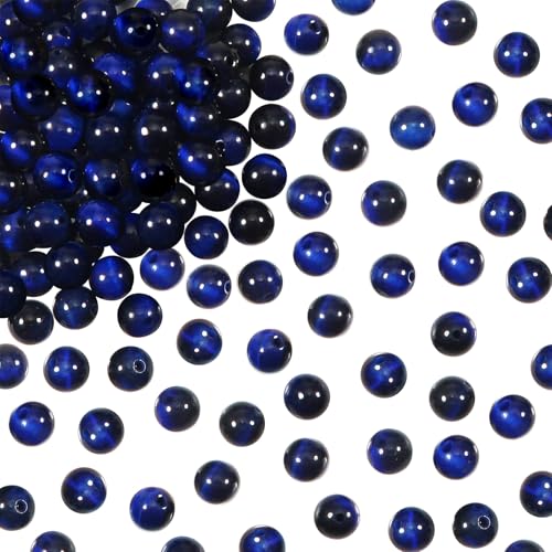 60 perline rotonde in lapislazzuli naturali da 6 mm, per la creazione