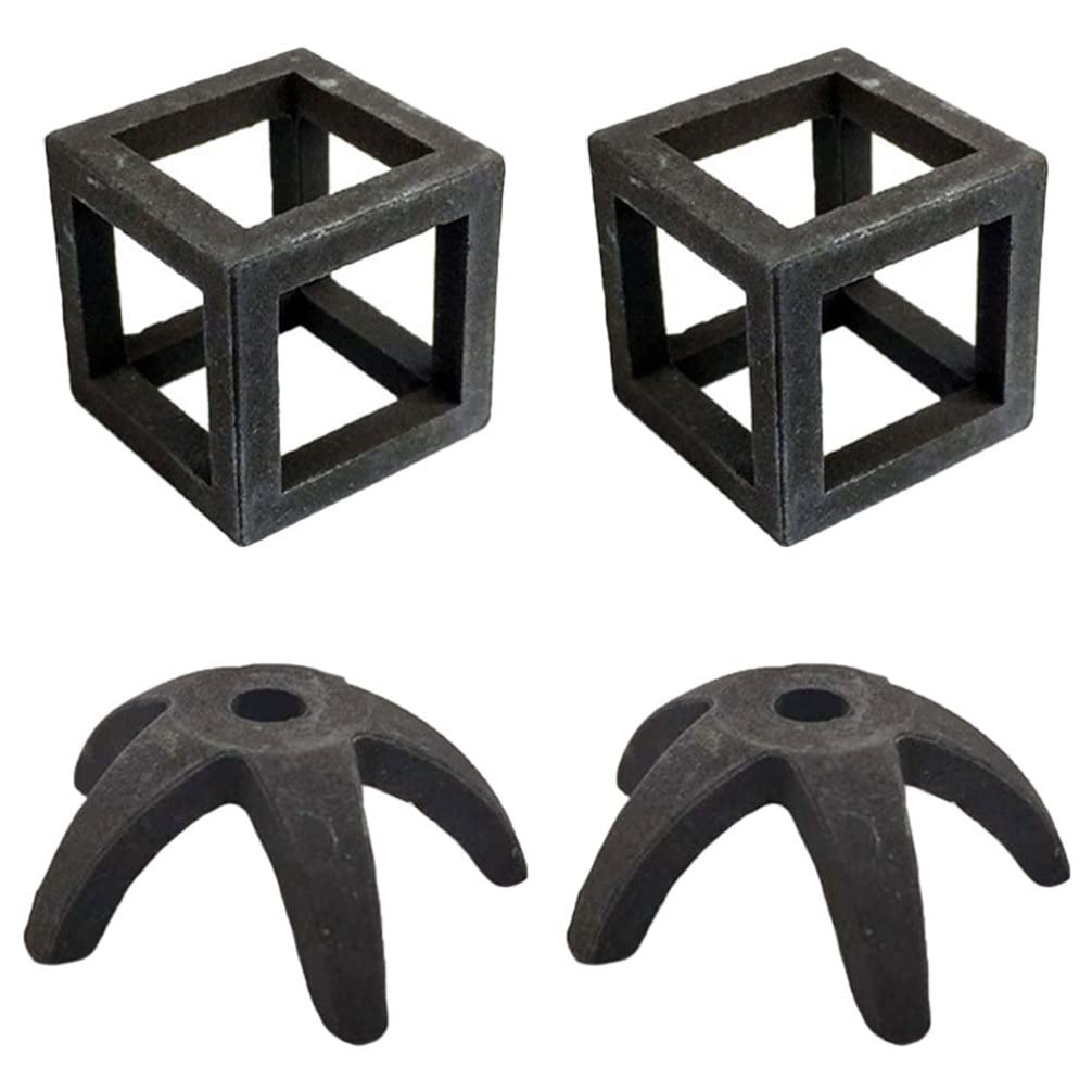 POPETPOP4Pcs Snapper Pot Hideout instant ocean shrimp hideaway landscaping fish aquarium cave bioactive substrate leaf litter terrarium hideout reptile breeding shelter turtle Clay Glass