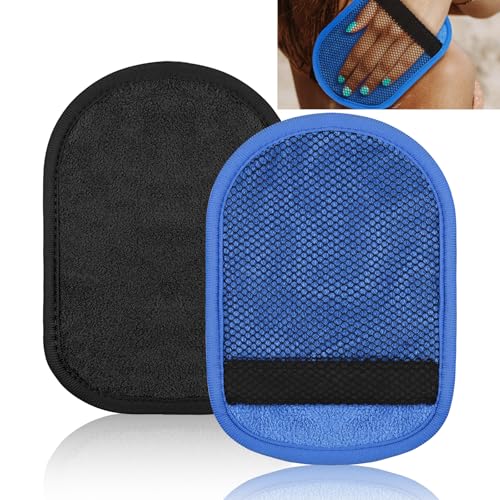 Aecsze 2 PCS Sand Remover for Beach, Soft Wipe Off Mitts for Sand Removal, Ideal for Beach, Volleyball, Surf