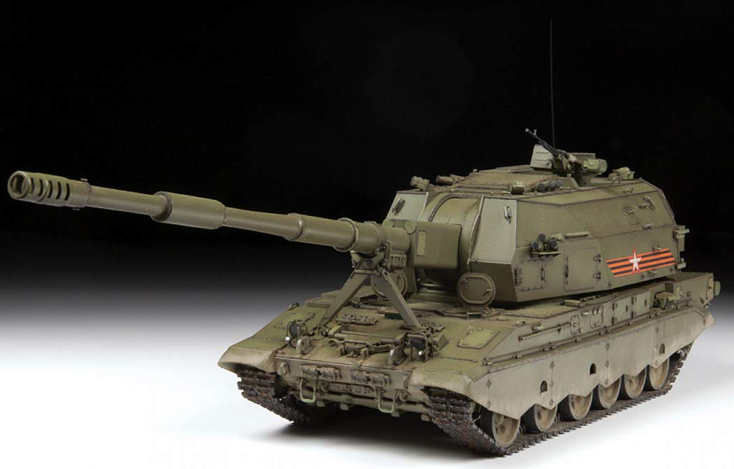 Zvezda ZS3677 Modellino Veicolo da Guerra In Plastica da Montare, Koalitsiya-Sv Russian S.P.G., Scala 1:35