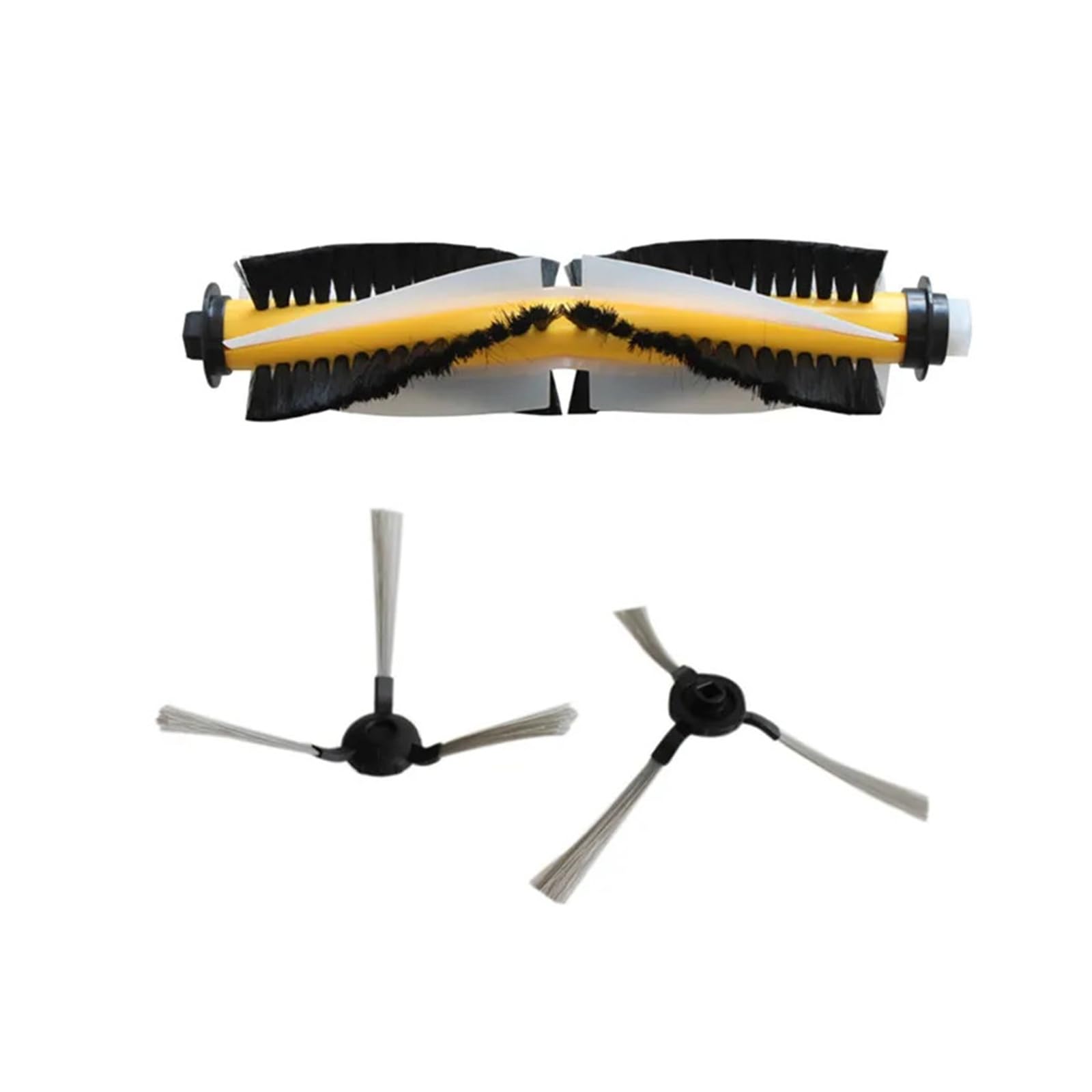 AIHDBCL Compatible For Clever & Clean， AQUA Series 03 Robot Vacuum Cleaner Main Brush Side Brushes Accessories Parts(3pcs)