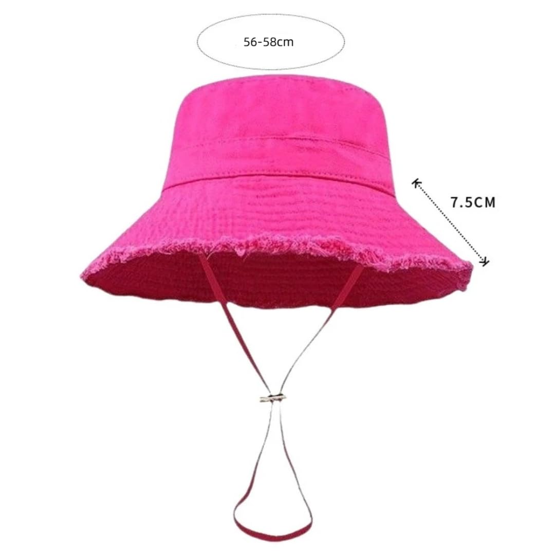Style Bucket Hat Verstellbare Sunfisherman-Mütze Großkrempig Farbe Vier Jahreszeiten