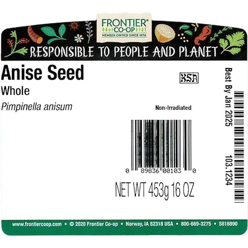 Frontier Co-op Whole Anise Seed, Kosher, Bulk Spice | 16 Ounce (Pack of 1) - Image 2