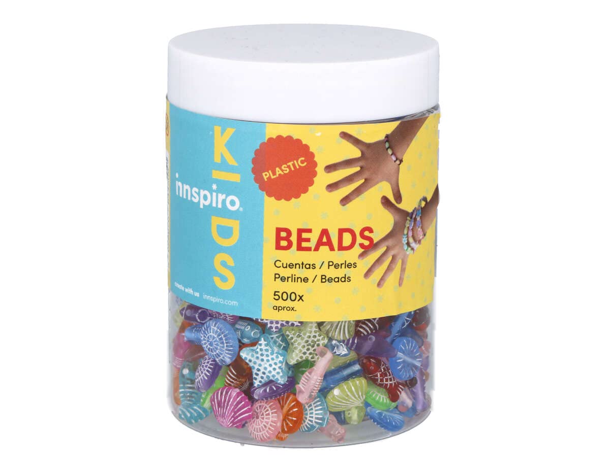 INNSPIRO Ciondolo in plastica lettere multicolore opaco perlato 500 u