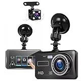 ドライブレコーダー タッチパネル 4インチ 駐車監視 IPS液晶 暗視 HDR 200万画素 1080P 140度 Gセンサー 日本語説明書