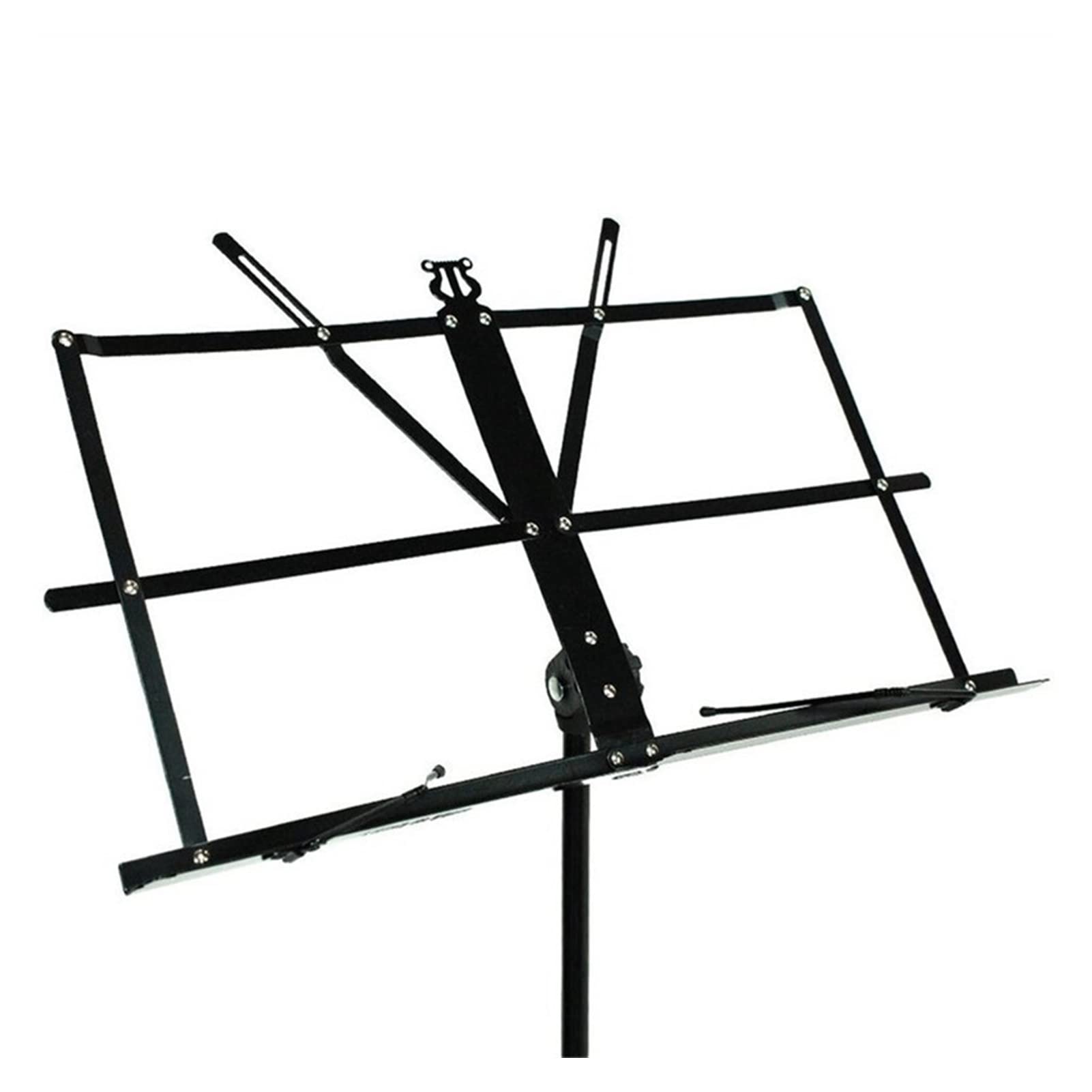 Music Stand Musica Stand Supporto regolabile Pieghevole Pieghevole Pieghevole Musica Treppiede Stand Acciaio Acciaio Supporto for la musica con borsa for chitarra Borsa Accessori Music Shelf /Sheet Mu