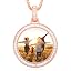 03 Baguette Circle(Rose Gold)+Cuban Chain18 0232]
