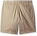 Nautica Mens Cotton Twill Flat Front Chino Casual Shorts, True Khaki, 52 US