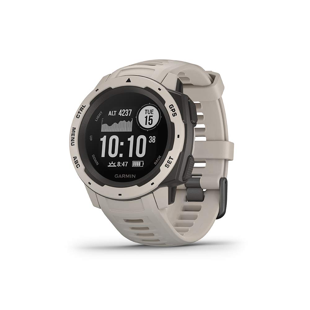 Garmin Instinct, Rugged Outdoor Smart Watch with GPS, Bluetooth