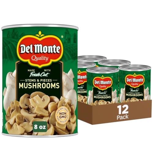 Del Monte® Mushrooms Stems and Pieces 8 oz. Can, 12 Pack
