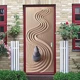 🎀【Effet stéréoscopique 3D】 : la technologie d'effet tridimensionnel crée des peintures murales réalistes ! C'est amusant de créer des effets paysagers réalistes sur les murs. Les affiches de porte 3D conviennent à tous les types de couleurs de murs/portes.