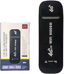 Modem 4G LTE Mini Roteador USB Portátil 150 Mbps para Viagem/Escritório/Homem-Office • Compatível com Chips de Operadoras • Compartilha WiFi 150Mb/s • Alimentação USB Universal