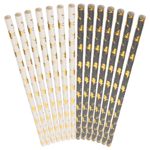 Set de 100 pitillos desechables de papel Beaupretty miniatura 1