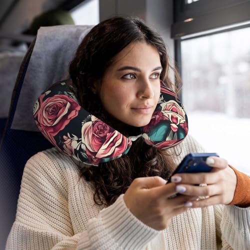 Almohada de Viaje de Espuma viscoelástica Negra miniatura 6