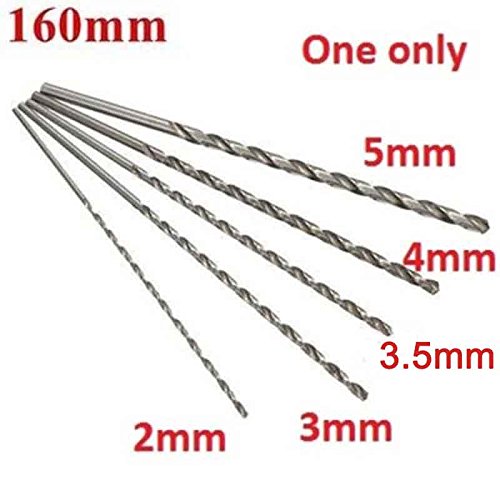 Foret Hélicoïdal HSS Longueur 160 Mm, Diamètre 3 Mm - Pour Perçage Profond Dans Bois, Aluminium, Plastique