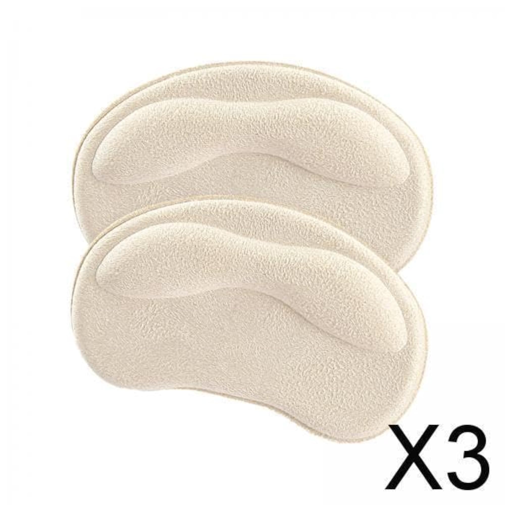 3x Heel Cushion Pads, Protective for Oversized Shoes