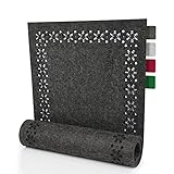 De alta calidad: para el camino de mesa se ha prestado atención al uso de fieltro duradero y estable. El corte limpio y las costuras rectas muestran un acabado exquisito