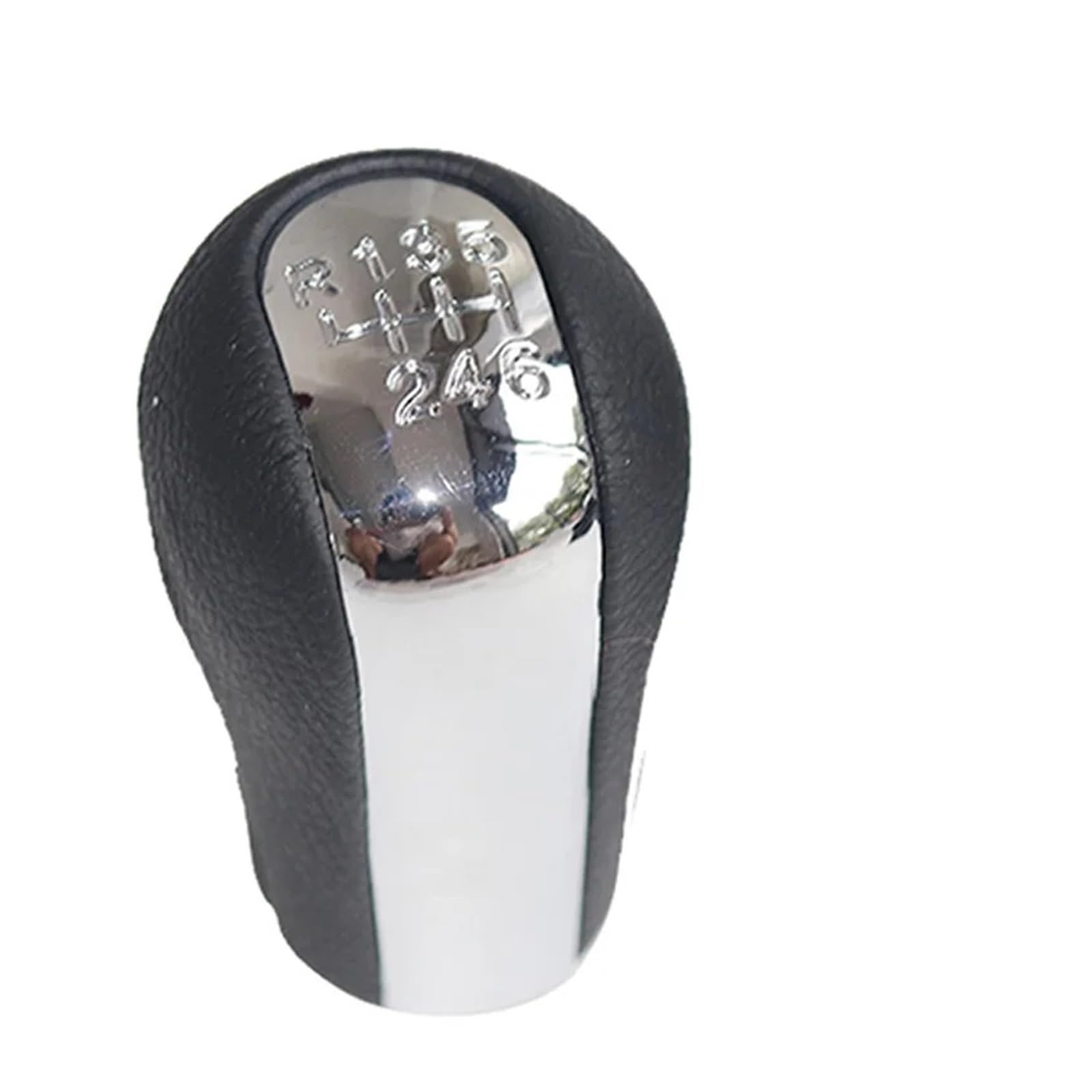 Rbevcrr 6 Speed Knob Car Shift Lever Knob For Toyota For Corolla For Estate (_E12_) (2001-2007) 5/6 Speed Chrome & Leather Manual Gear Shift Knob Stick Shifter Pen(6 Speed Knob)