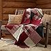 Woolrich Luxury Quilted Throw - Cabin Lifestyle, Patchwork with Moose Design All Season, Lightweight and Breathable Cozy Bedding Layer Throws for Couch Sofa, 50