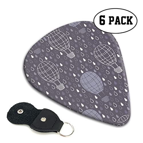 Hot Air Balloon Lot de 6 médiators pour guitare acoustique, guitare électrique, basse, ukulélé – fin, moyen et épais. - Les Beatles, Paul McCartney, John Lennon, RIngo Starr, George Harrison Hot Air Balloon Lot de 6 médiators pour guitare acoustique, guitare électrique, basse, ukulélé – fin, moyen et épais. – Image 3