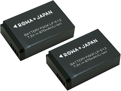 Amazon 国内向け日本規制検査済 2個セット Canon Lp E12 互換 バッテリー 残量表示 純正充電器対応 ロワジャパンpseマーク付 実容量高 ロワジャパン カメラ用バッテリーパック Amazon 国内向け日本規制検査済 2個セット Canon Lp E12 互換 バッテリー 残量表示 純正充電器対応 ロワジャパンpseマーク付 実容量高 ロワジャパン カメラ用バッテリーパック