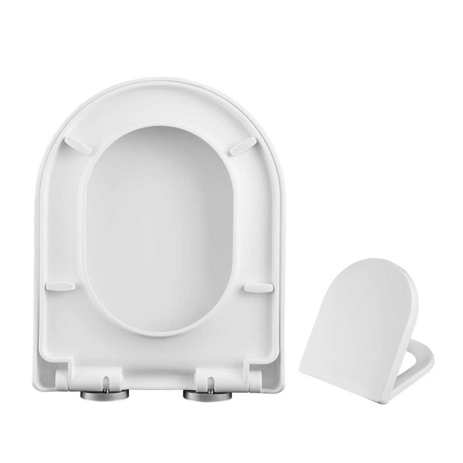 Sedile WC a forma di U con chiusura ammortizzata e sgancio rapido