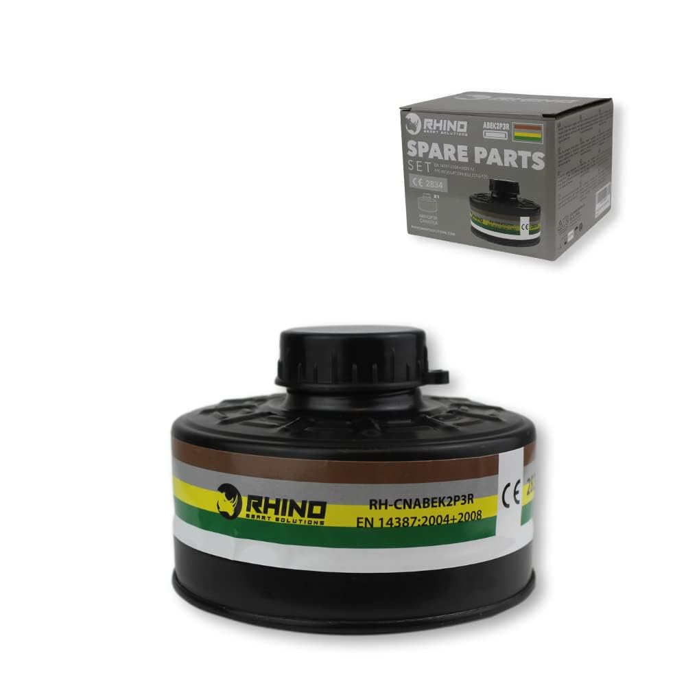 Cartucho de Rosca RD40 Filtro de Carbón Activo ABEK2P3R para Máscaras Respiratorias Completas Tipo RH-7011 y otras