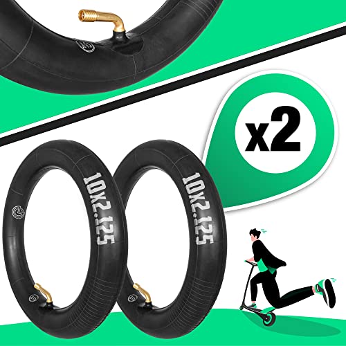 MOOVMOOV (2-Pack) 10x2.125 Inner Tubes Bent Valve 70/0, 10x2.125 pouces - Image 2