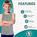 BROOKLYN VERTICAL Boys 4 Pack Undershirt Tank Top - Tagless Cotton Super Soft Runs Small