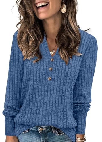 Womens Sweaters Fashion Tops 2025 Long Sleeve...