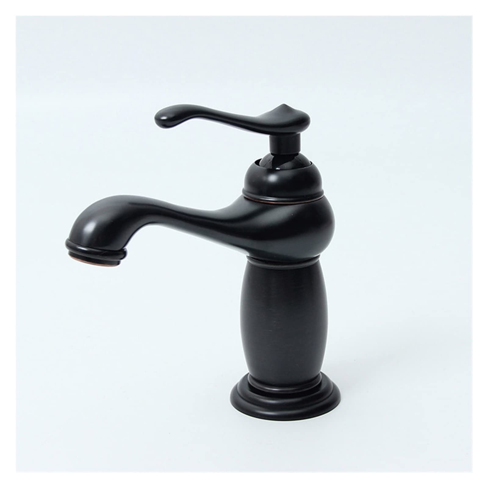 Rubinetti per lavabo Basino nero Black Black Hot and Cold Rubined Mixer Brass Mixer con manico singolo del bacino in ceramica un rubinetto di gabinetto