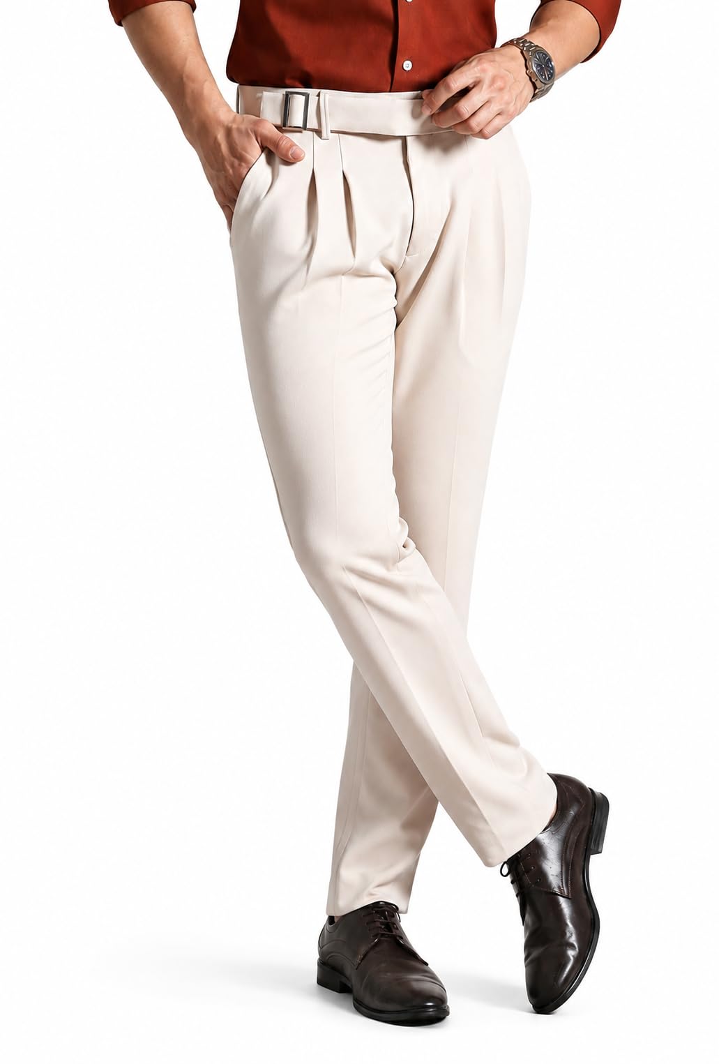 Trouser for Men | Casual Pants | Gurkha Trouser (PREMIUM-TR-05-10)-picture-14